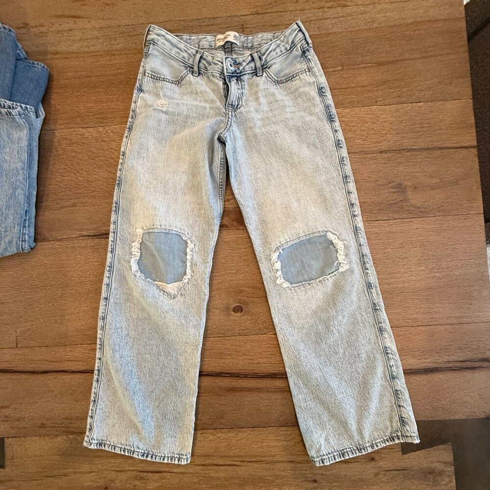 Abercrombie Kids Low Rise Baggy Jeans Size 13/14 - Picture 4 of 8